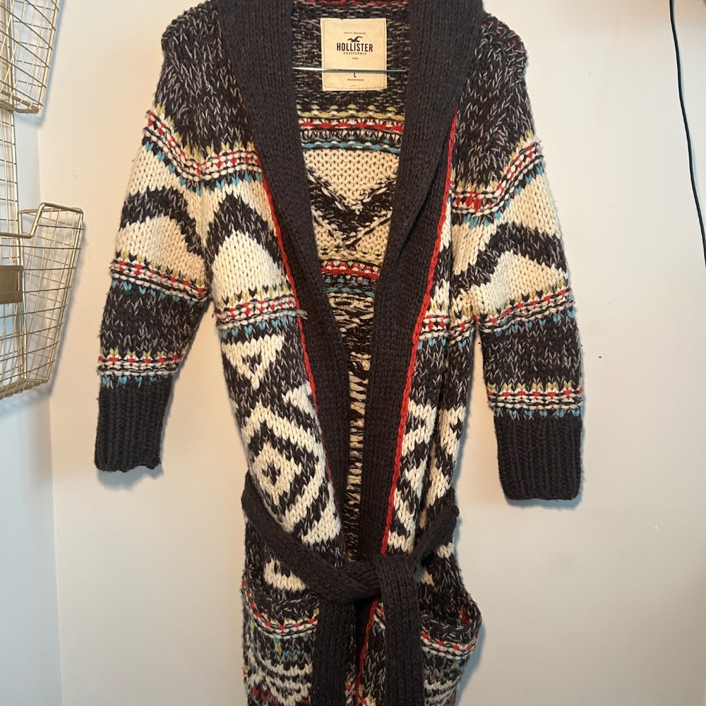 Hollister, Large, multi color knit Cardigan